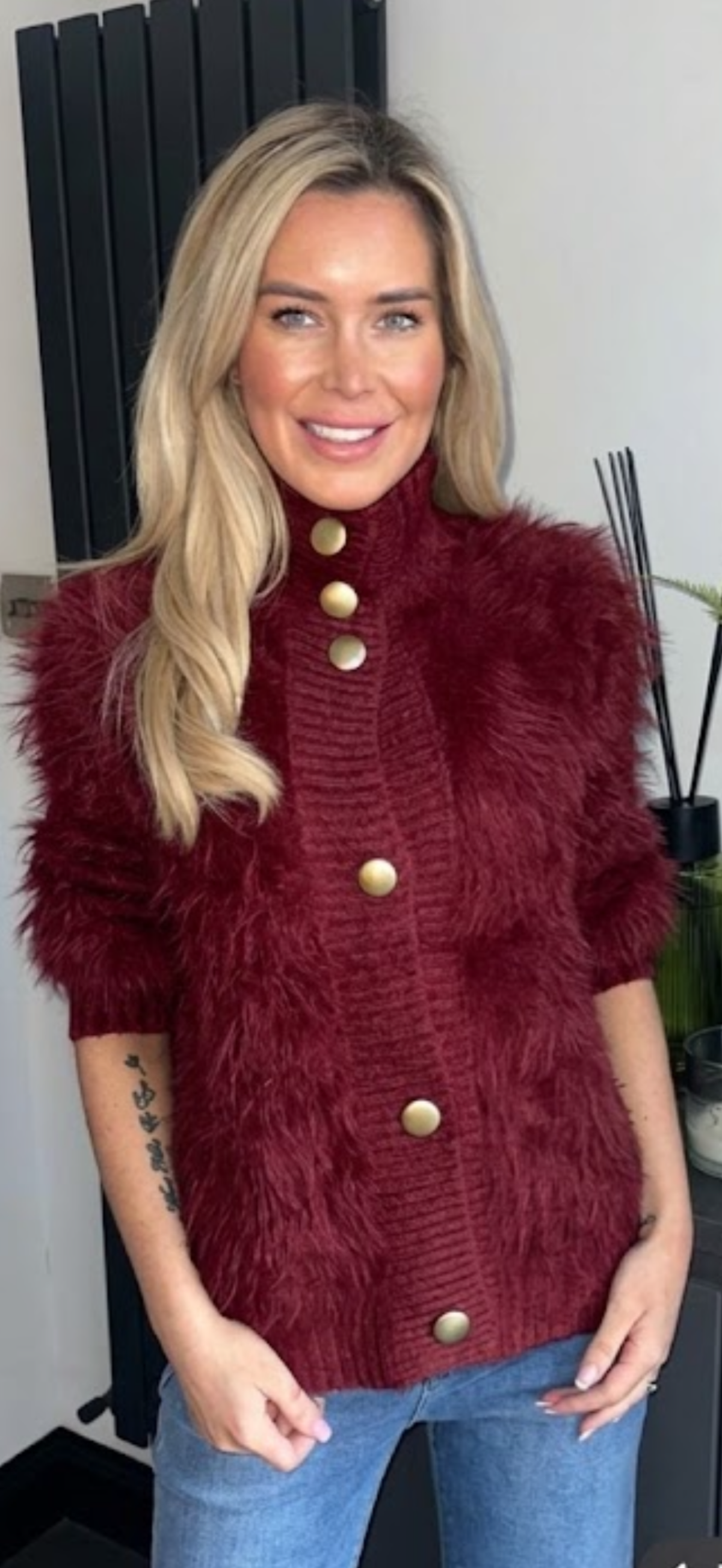WINNIE cardigan wine