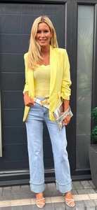 Blazer ruched lemon