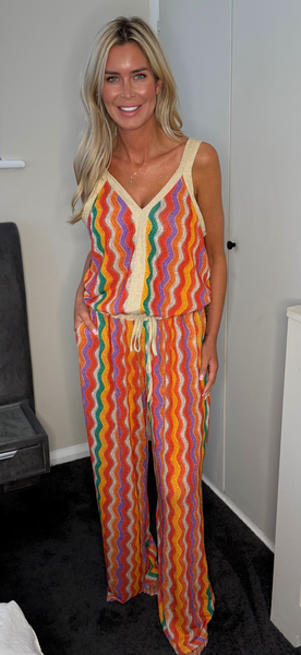 ABBIE two piece set coral