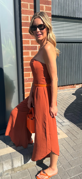 TINA jumpsuit rust