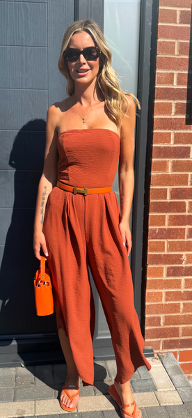 TINA jumpsuit rust