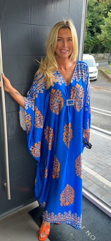 KIMONO dress blue