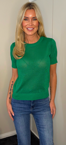 Metallic tshirt green