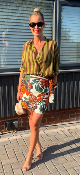 MEXICO skirt khaki