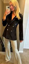 Velvet black blazer