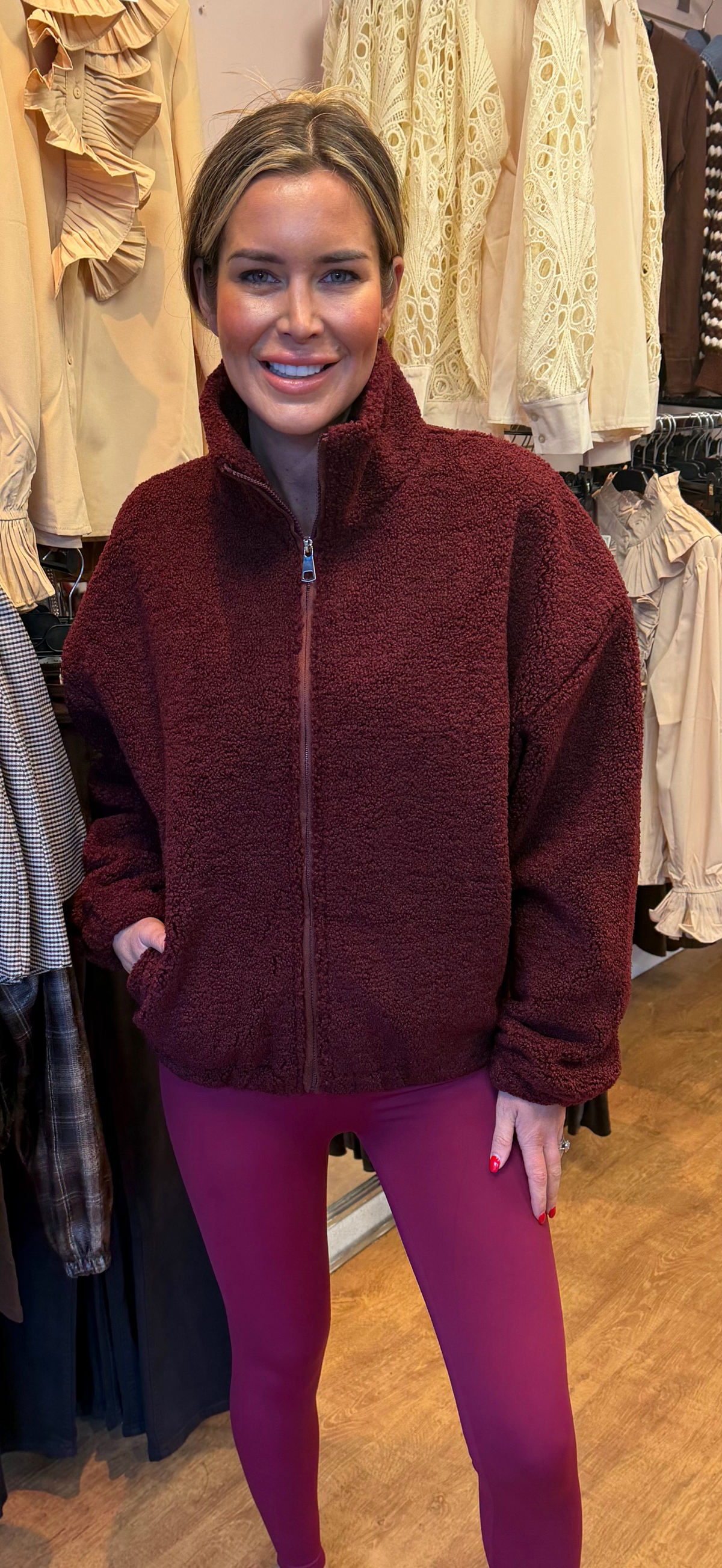 ERIN jacket wine