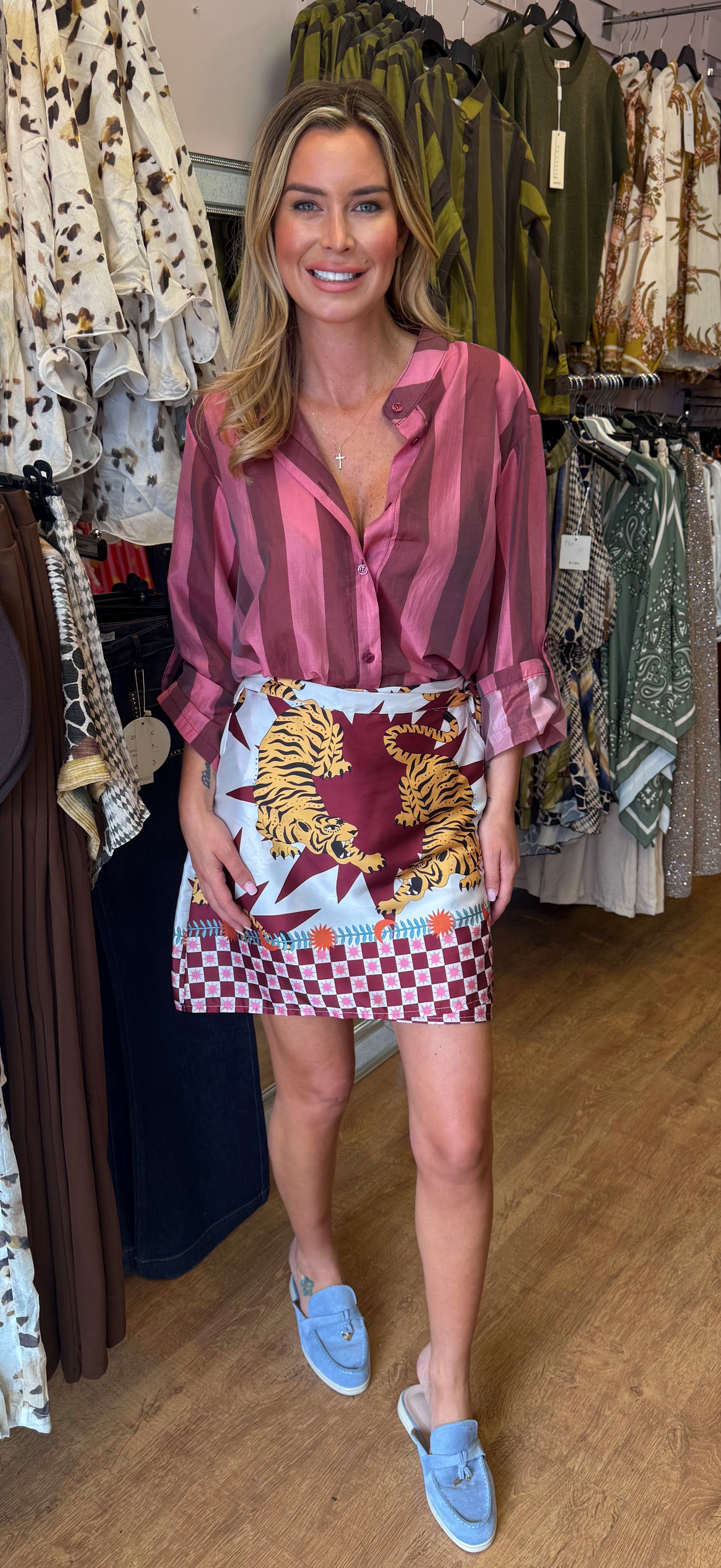 ALLY SKIRT wine