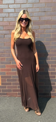 IMOGEN DRESS brown