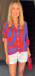 Striped shirt red