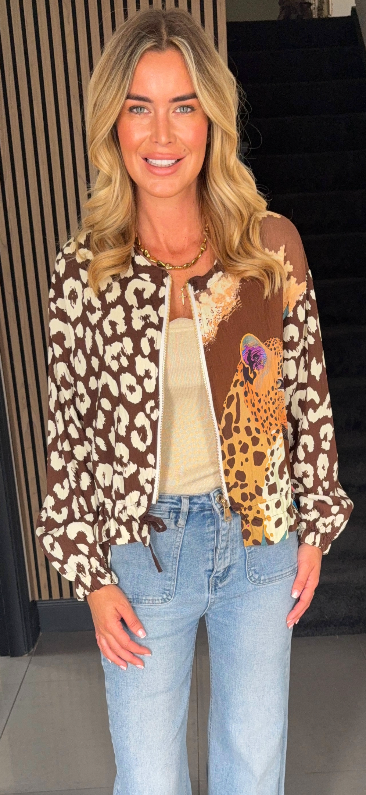PEARL jacket brown