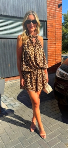 NINA playsuit leopard