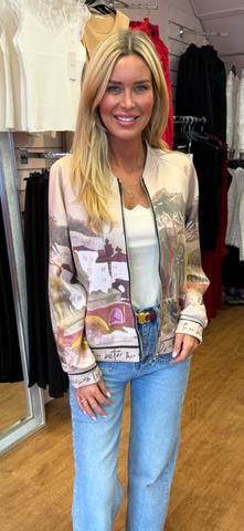 PRE ORDER Printed jacket beige