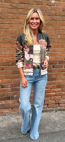 PRE ORDER Printed jacket khaki