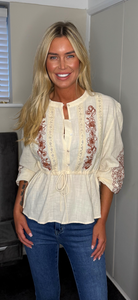 BOHO shirt cream