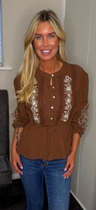 BOHO shirt brown