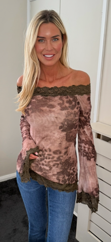 ABBIE TOP brown