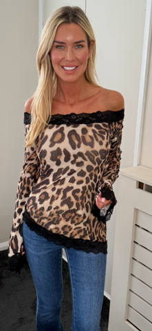 ABBIE TOP leopard