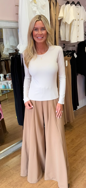 PRE ORDER PALAZZO TROUSERS camel 18/9/25