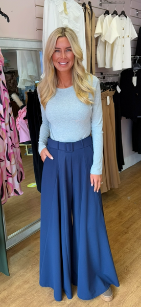 PRE ORDER PALAZZO TROUSERS navy 18/9/25