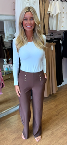 Stephanie trouser brown