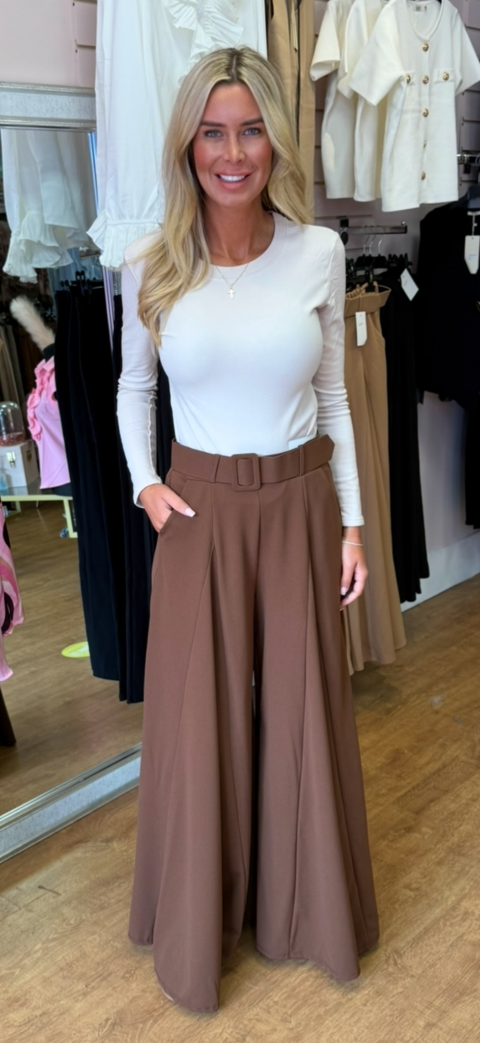 PRE ORDER PALAZZO TROUSERS brown 18/9/25