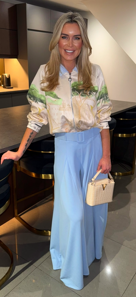 PALAZZO TROUSERS sly blue