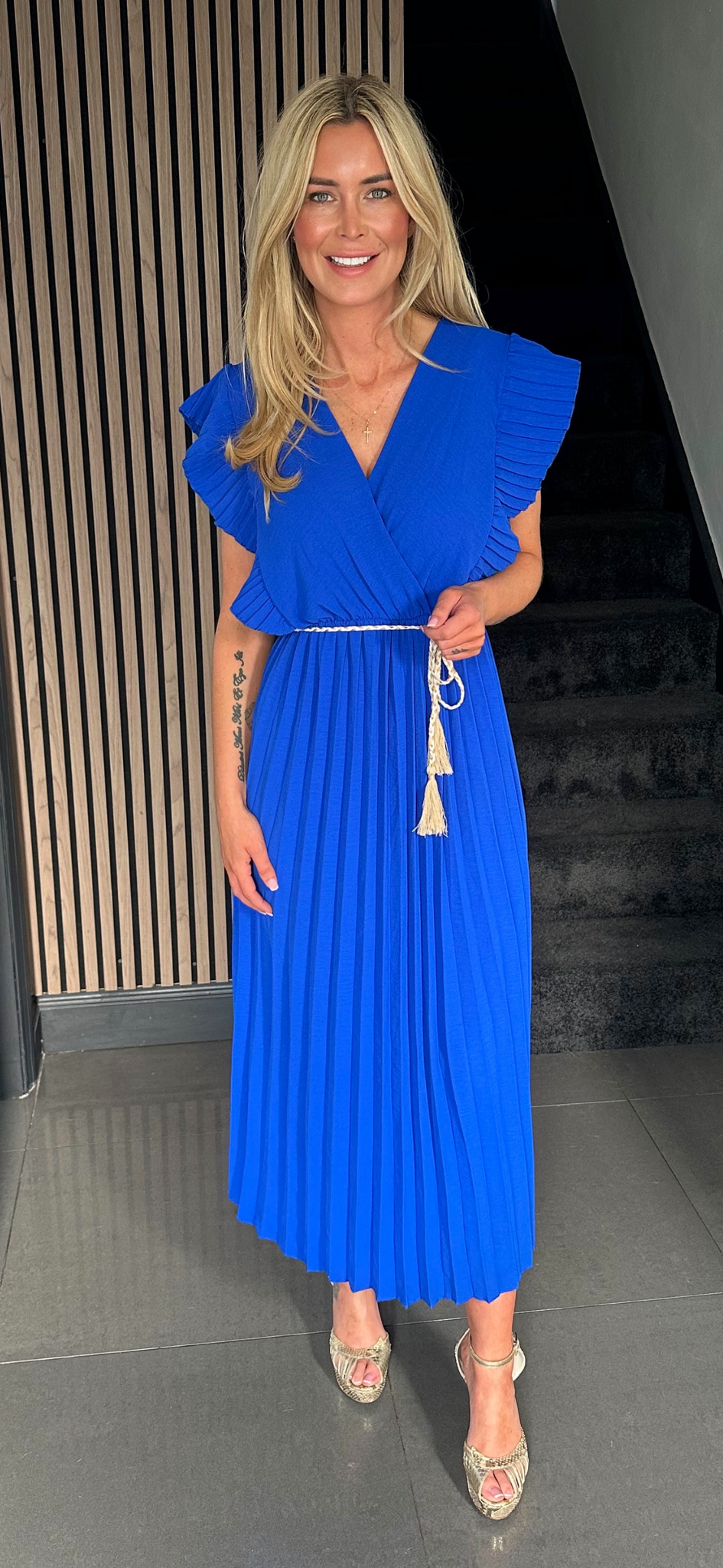 SYROS dress royal blue