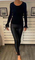 Wax legging black