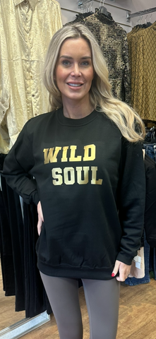 Wild soul sweatshirt black