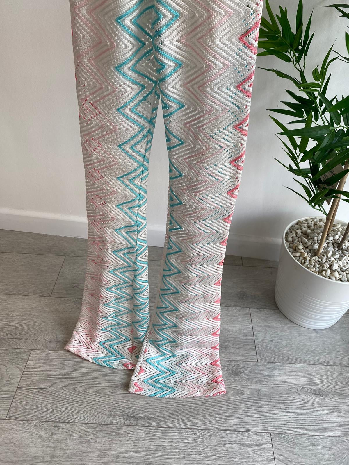 Lila jumpsuit teal / pink