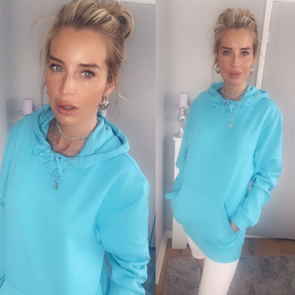 Fushia pink hoodie oversized