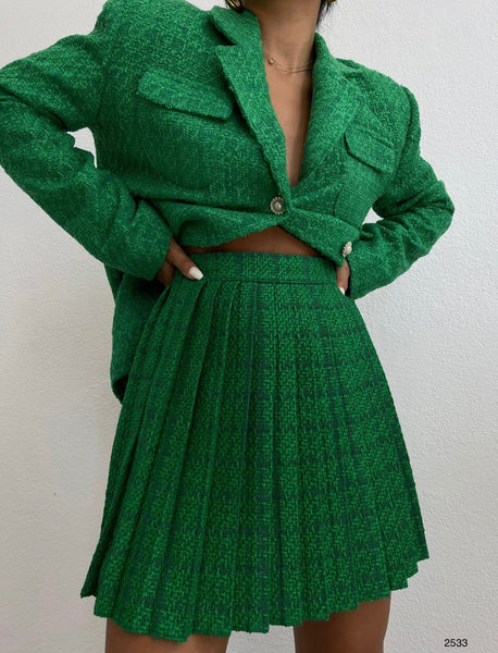 Tweed  green skirt