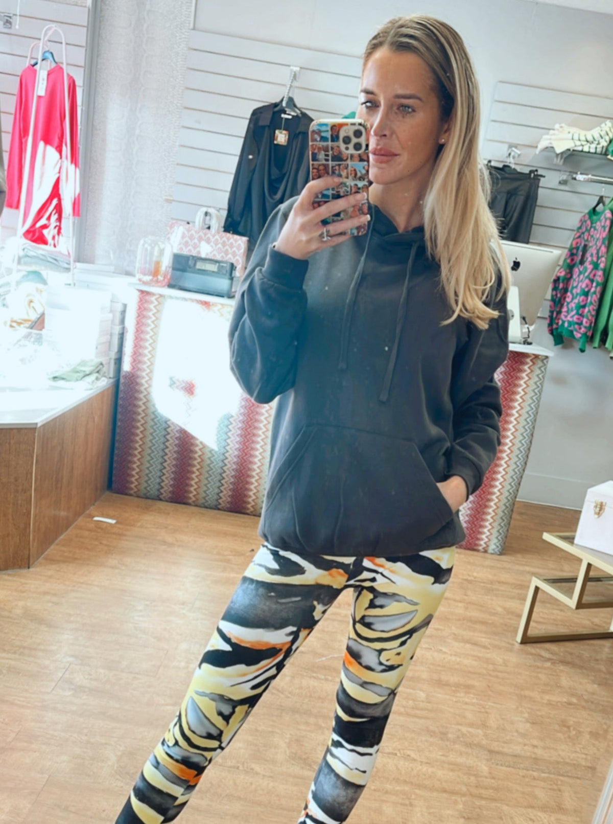 charcoal hoodie oversized